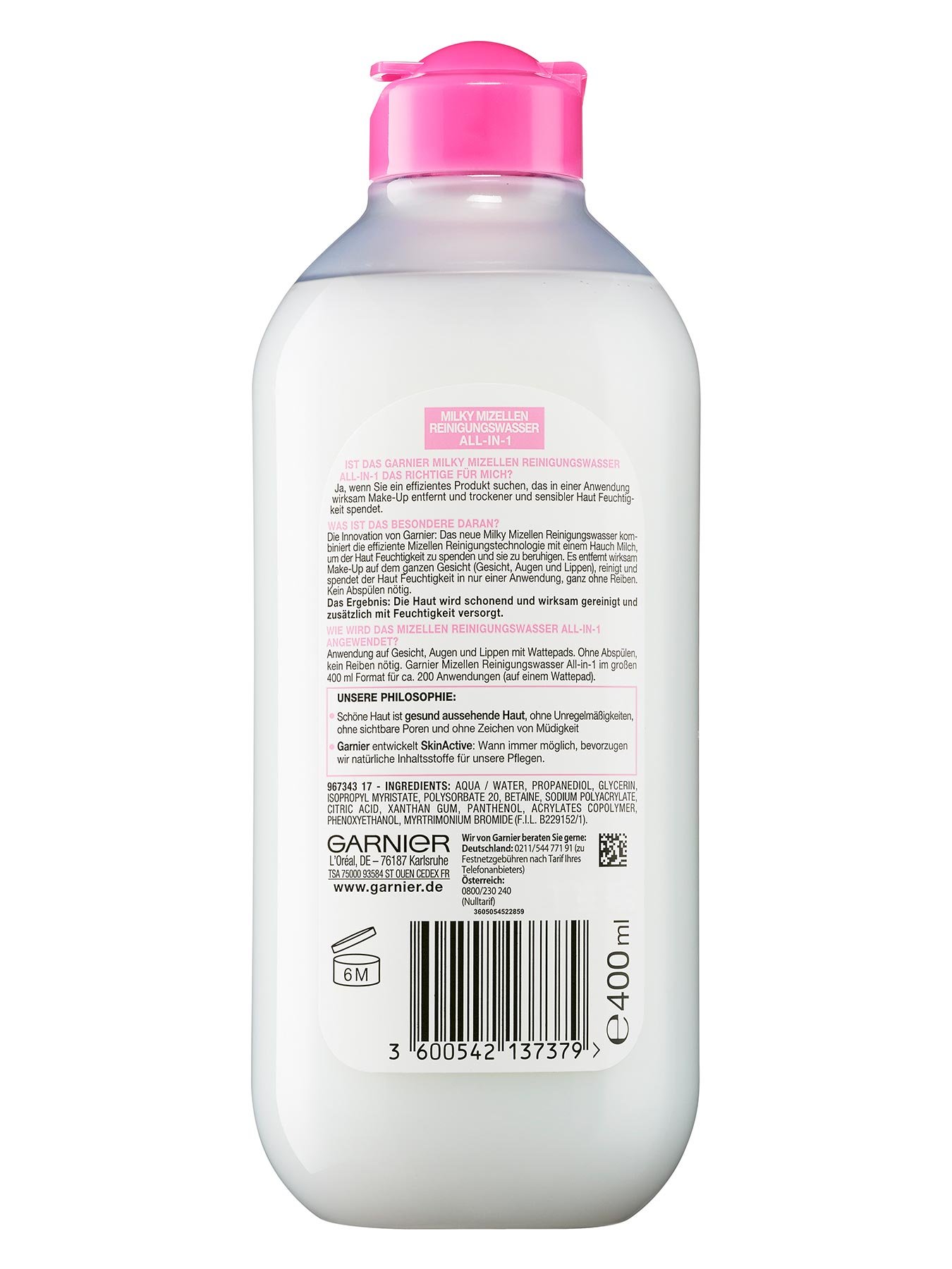 Milky-Mizellen-Reinigungswasser-All-in-1-Trockene-Empfindliche-Haut-400ml-Rueck-Garnier-DE-gr